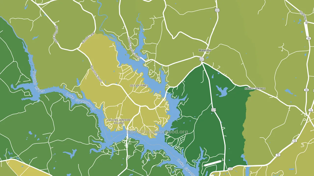 29384, SC block-group voter-turnout map