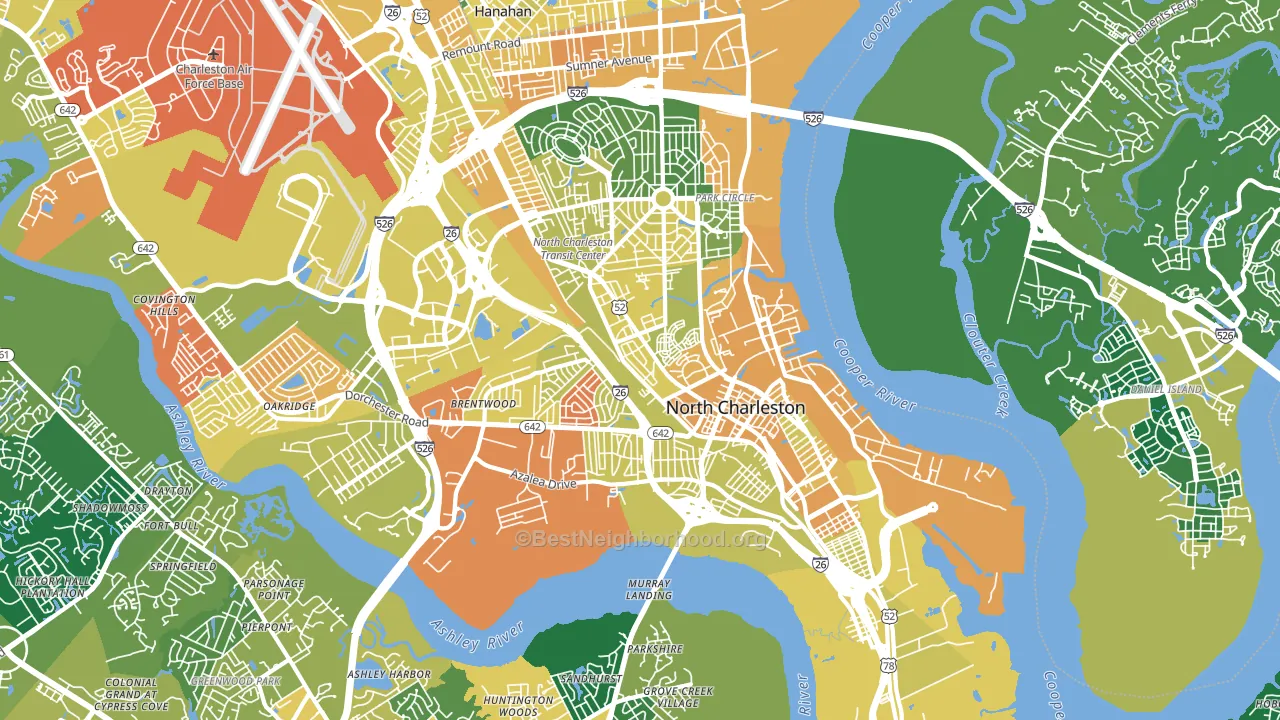 29405, SC block-group voter-turnout map