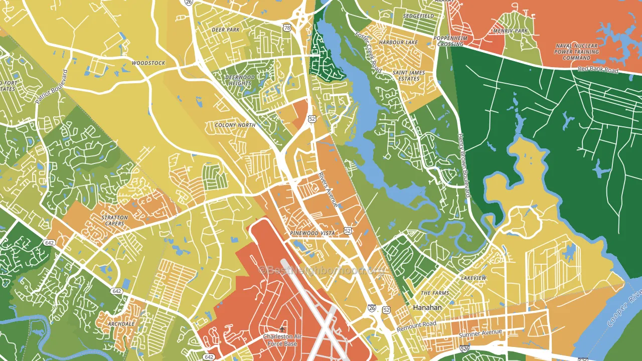 29406, SC block-group voter-turnout map
