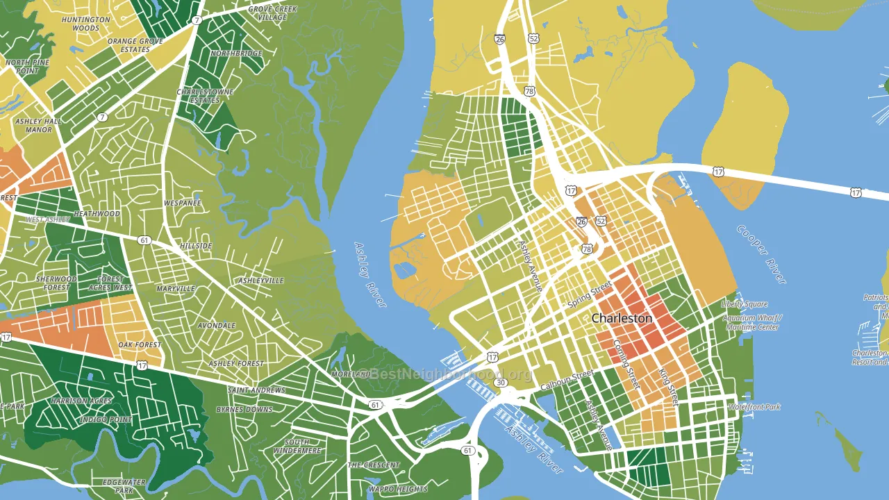 29409, SC block-group voter-turnout map