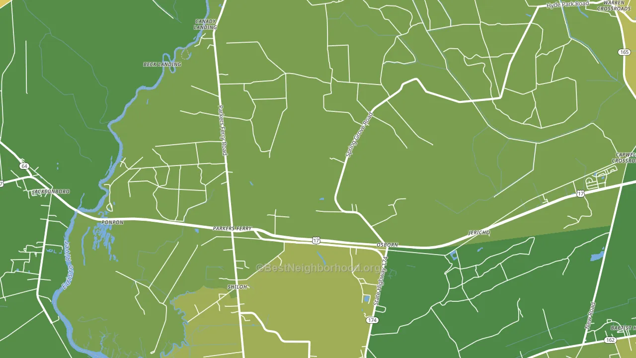29426, SC block-group voter-turnout map