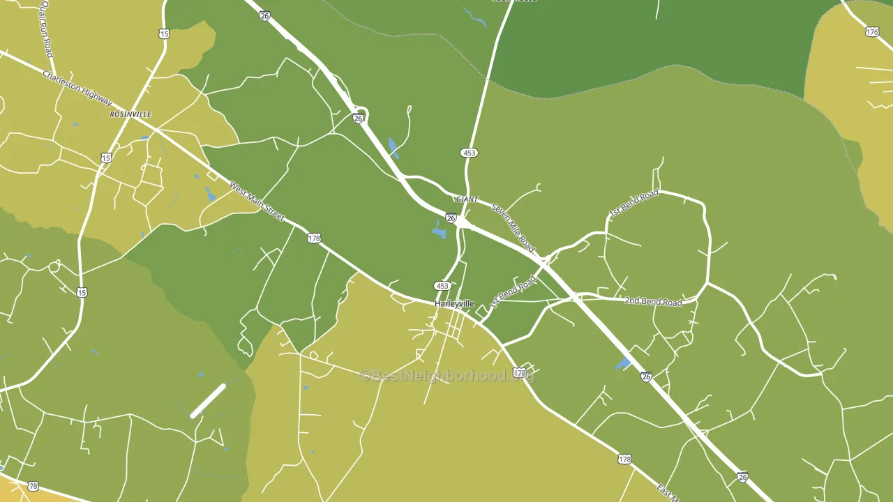 29448, SC block-group voter-turnout map