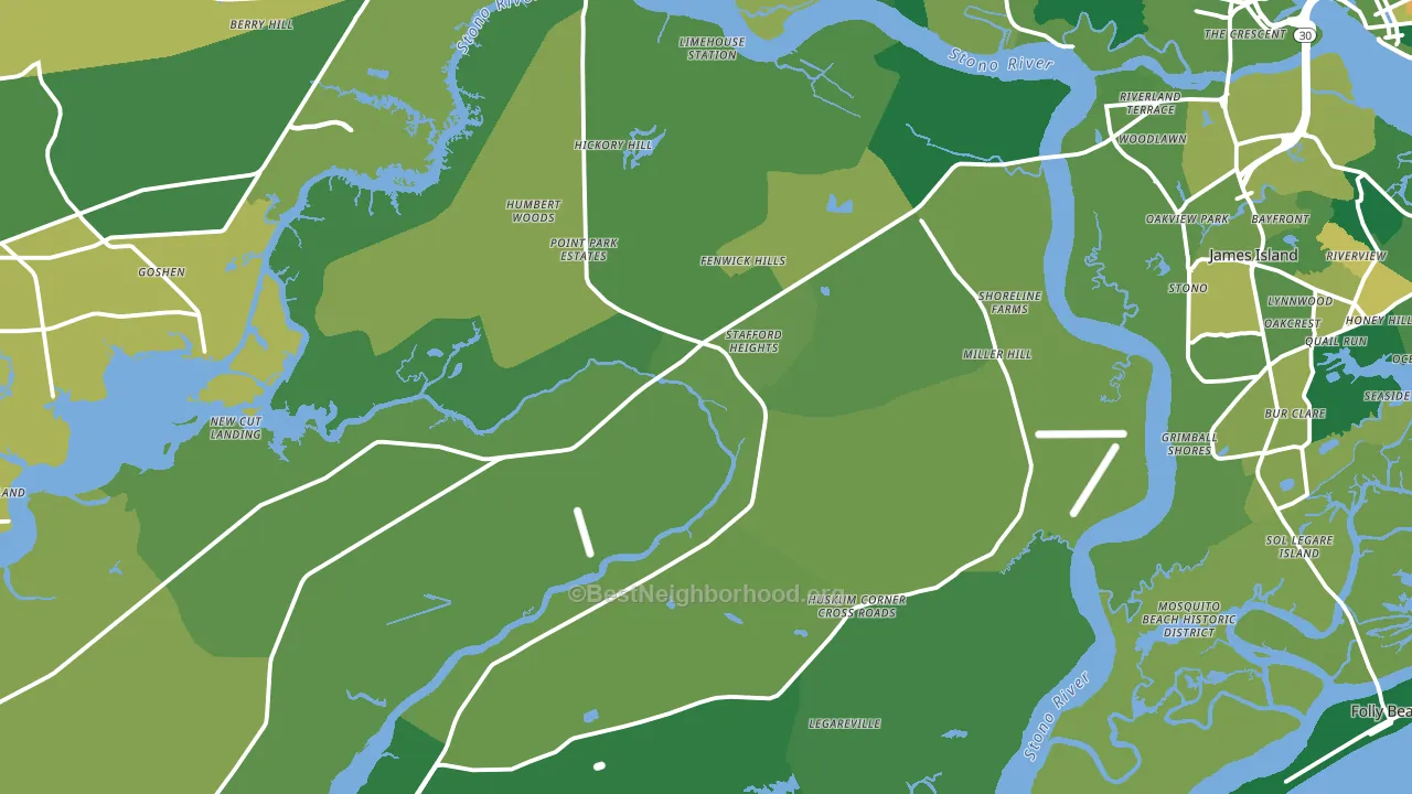 29455, SC block-group voter-turnout map