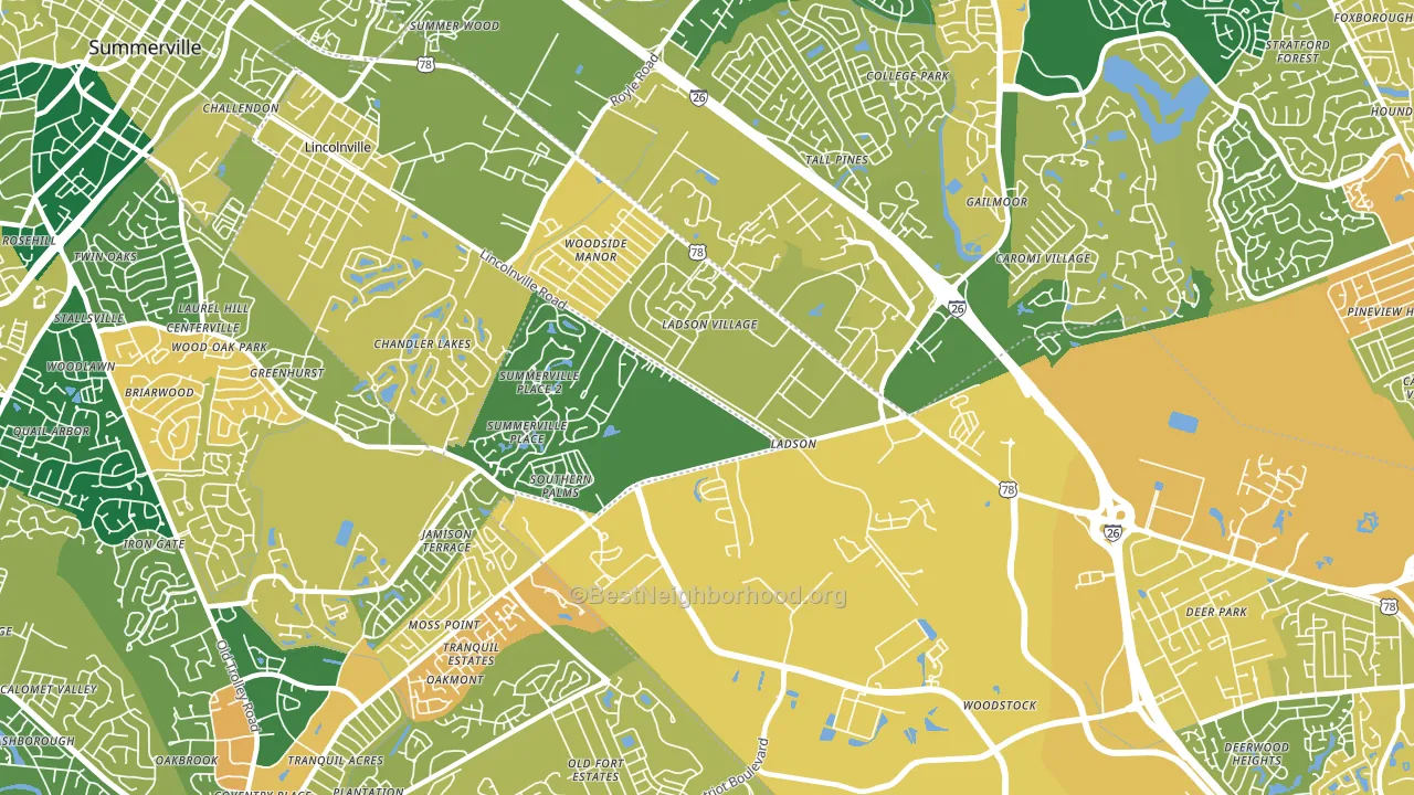 29456, SC block-group voter-turnout map