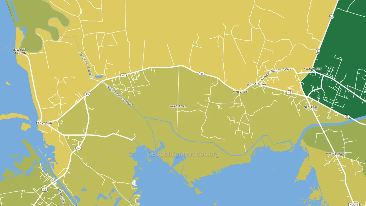 29468, SC block-group voter-turnout map