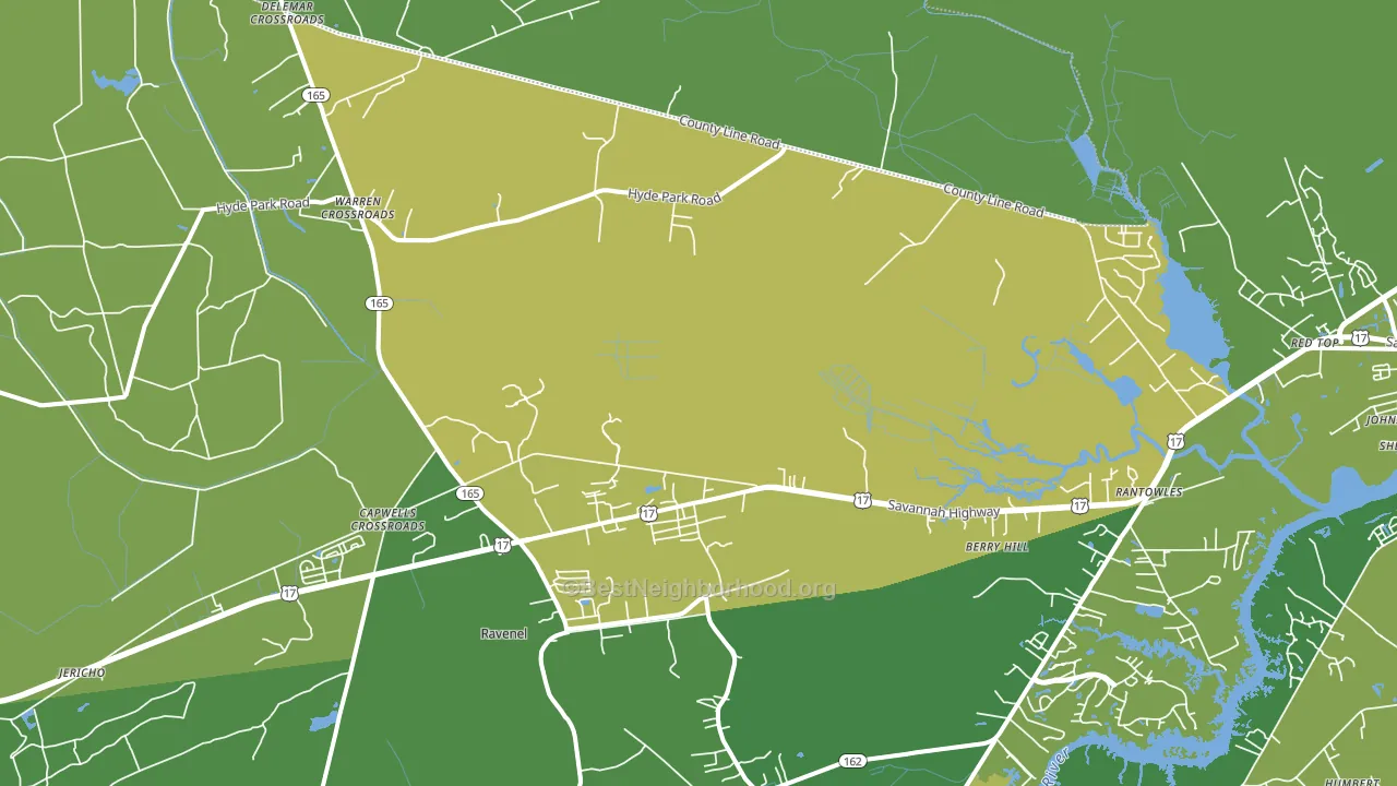29470, SC block-group voter-turnout map
