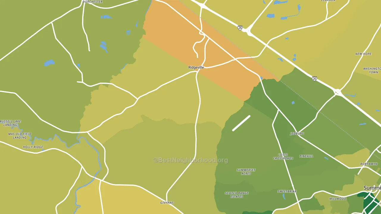 29472, SC block-group voter-turnout map