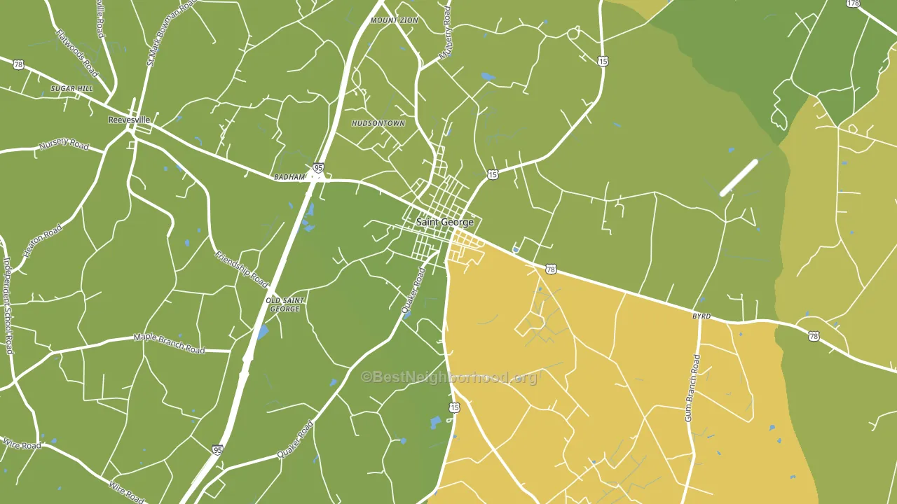 29477, SC block-group voter-turnout map