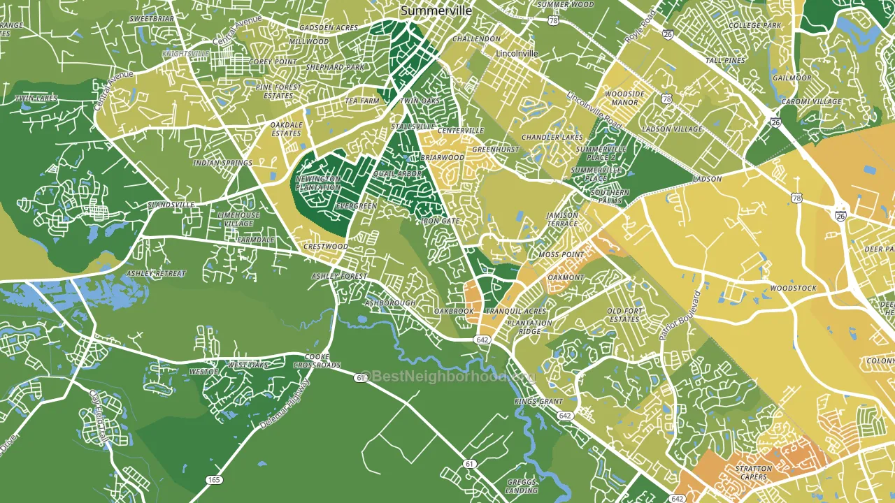 29485, SC block-group voter-turnout map