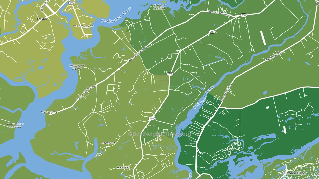 29487, SC block-group voter-turnout map