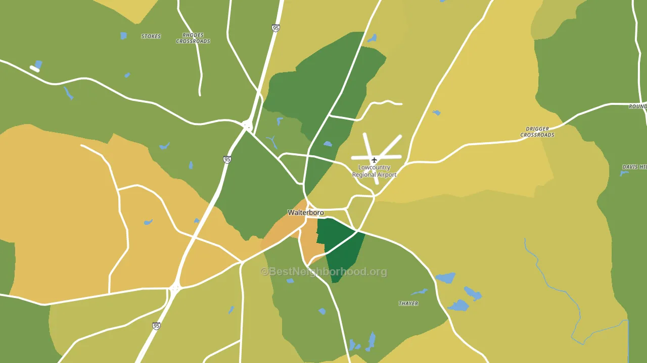 29488, SC block-group voter-turnout map