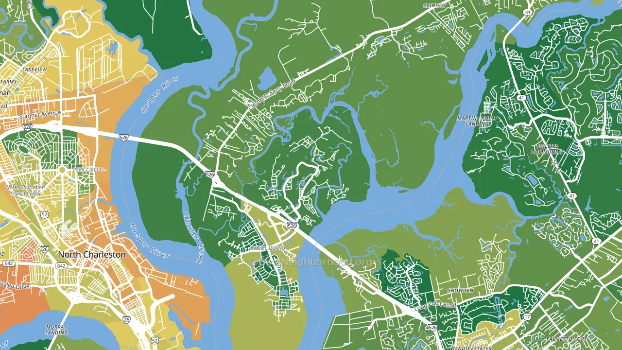 29492, SC block-group voter-turnout map