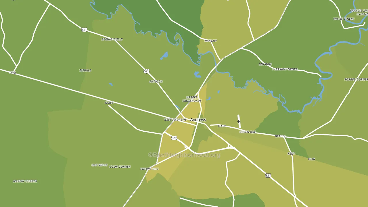 29510, SC block-group voter-turnout map