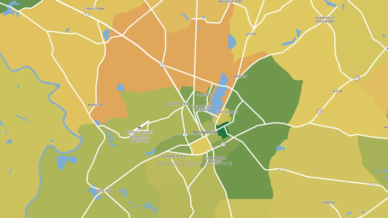 29512, SC block-group voter-turnout map