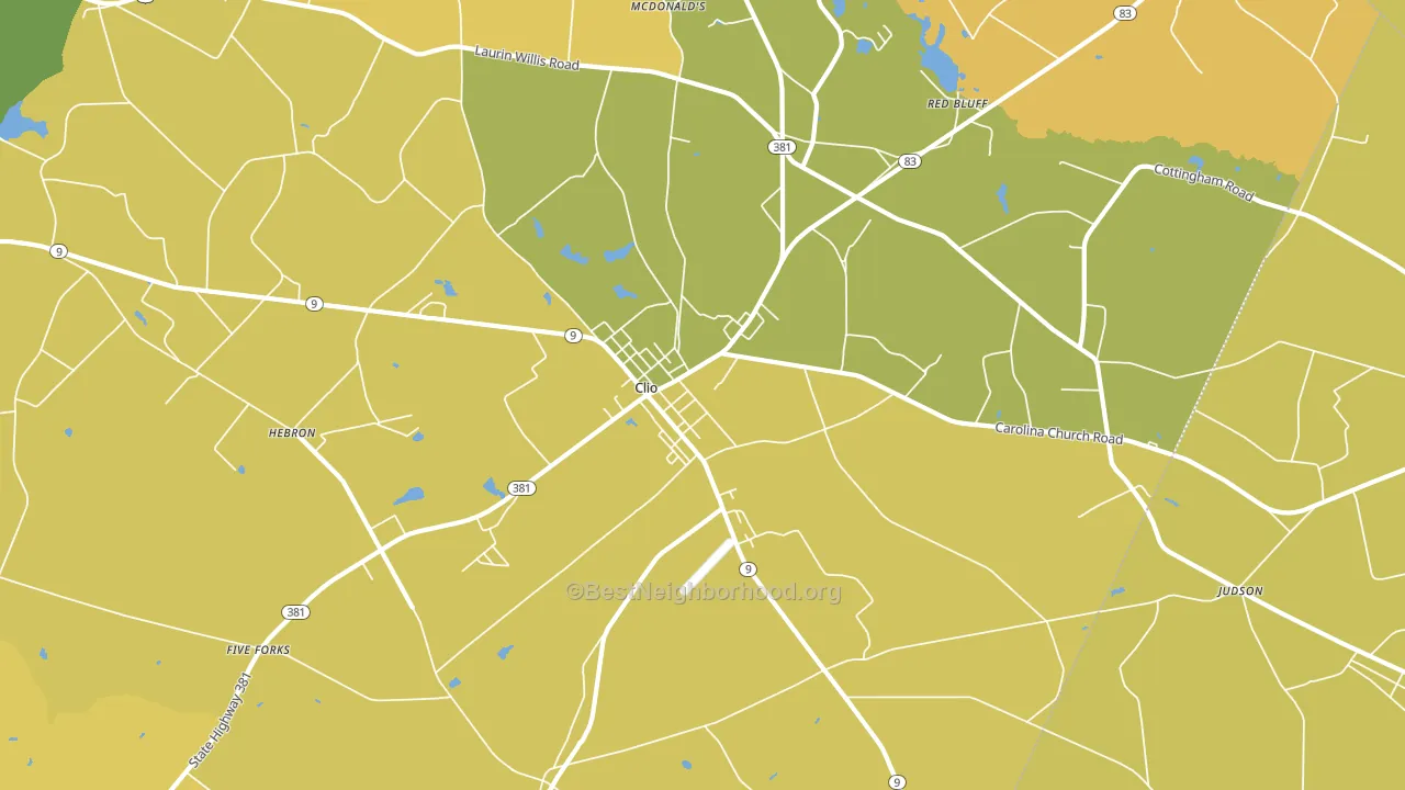 29525, SC block-group voter-turnout map