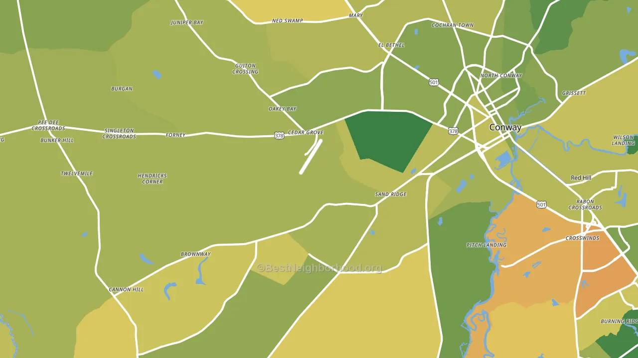29527, SC block-group voter-turnout map
