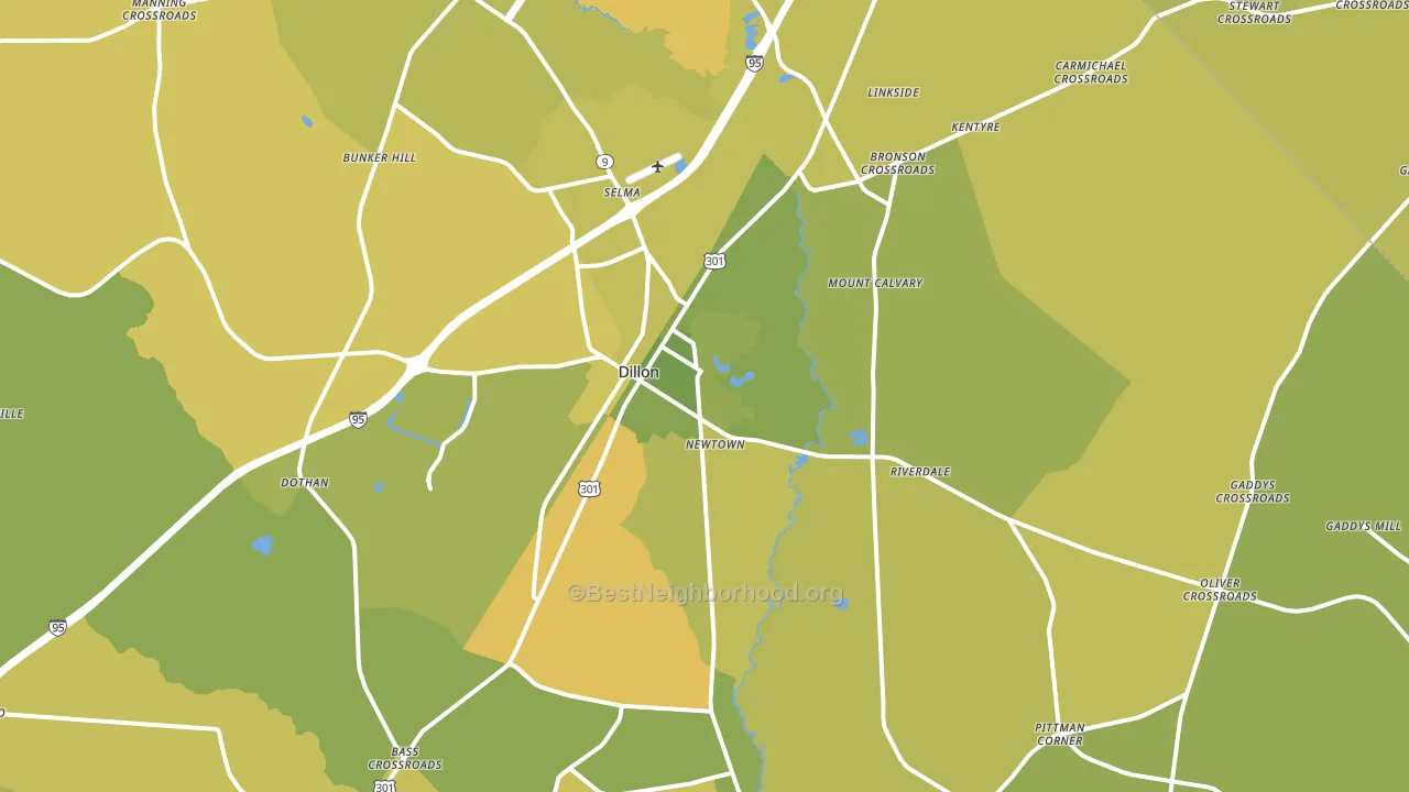 29536, SC block-group voter-turnout map