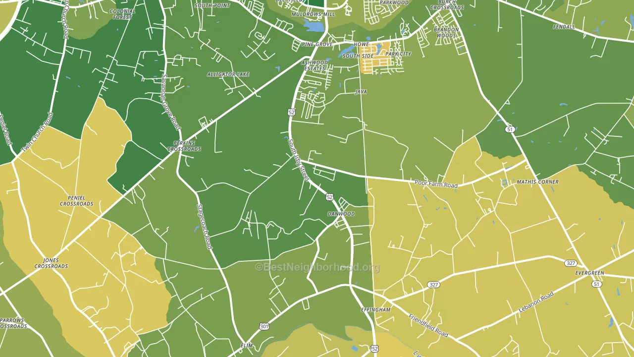 29541, SC block-group voter-turnout map