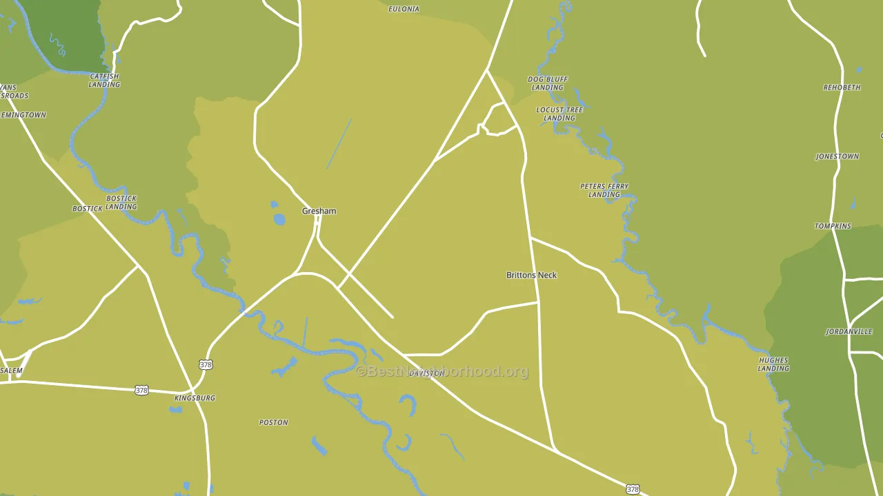 29546, SC block-group voter-turnout map