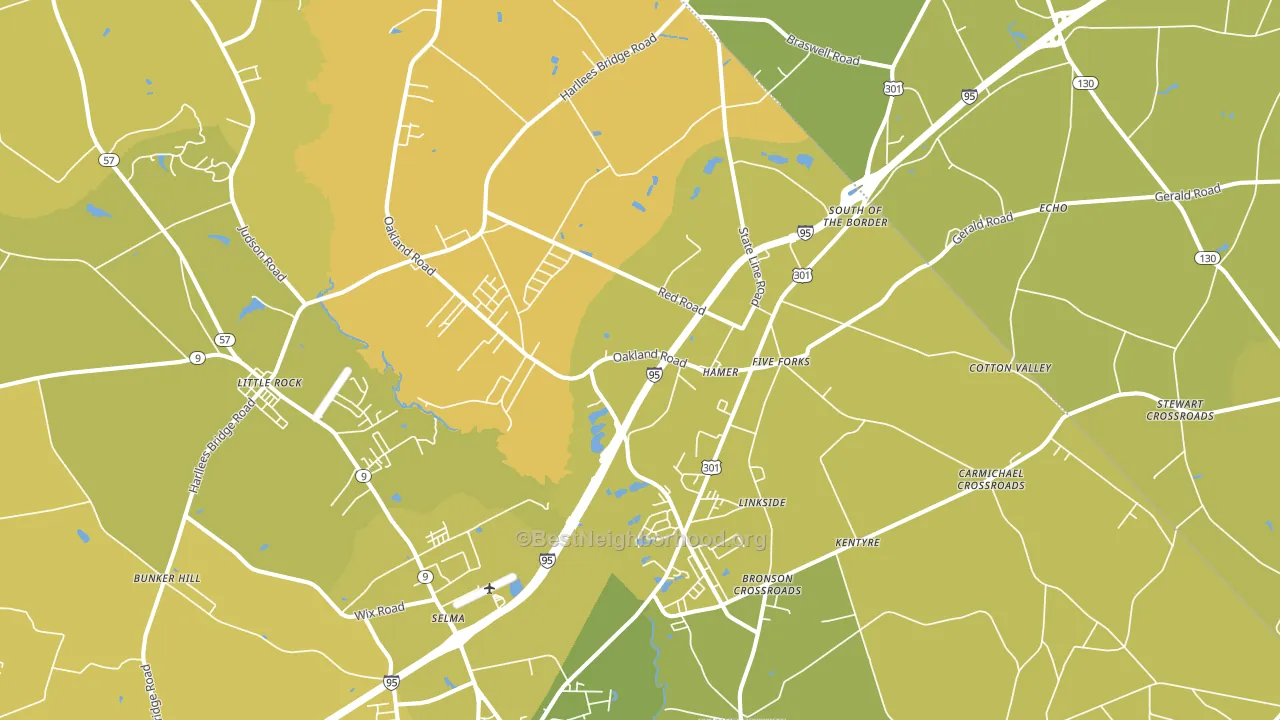 29547, SC block-group voter-turnout map