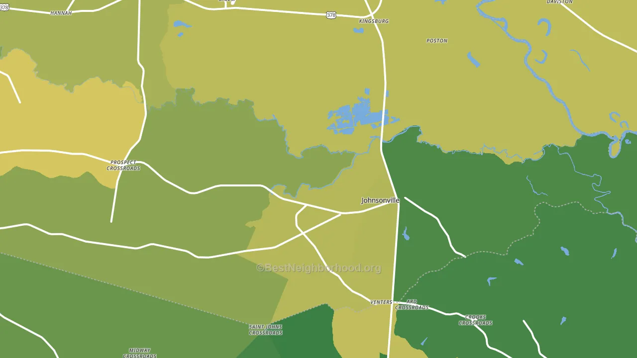 29555, SC block-group voter-turnout map