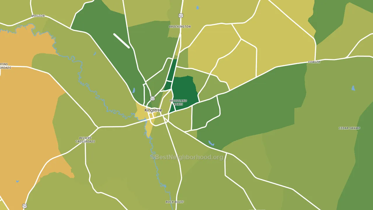 29556, SC block-group voter-turnout map