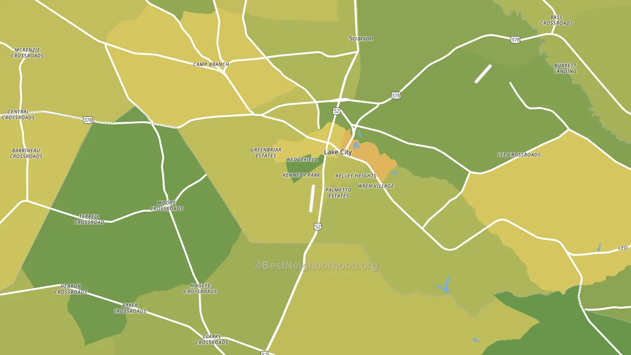 29560, SC block-group voter-turnout map