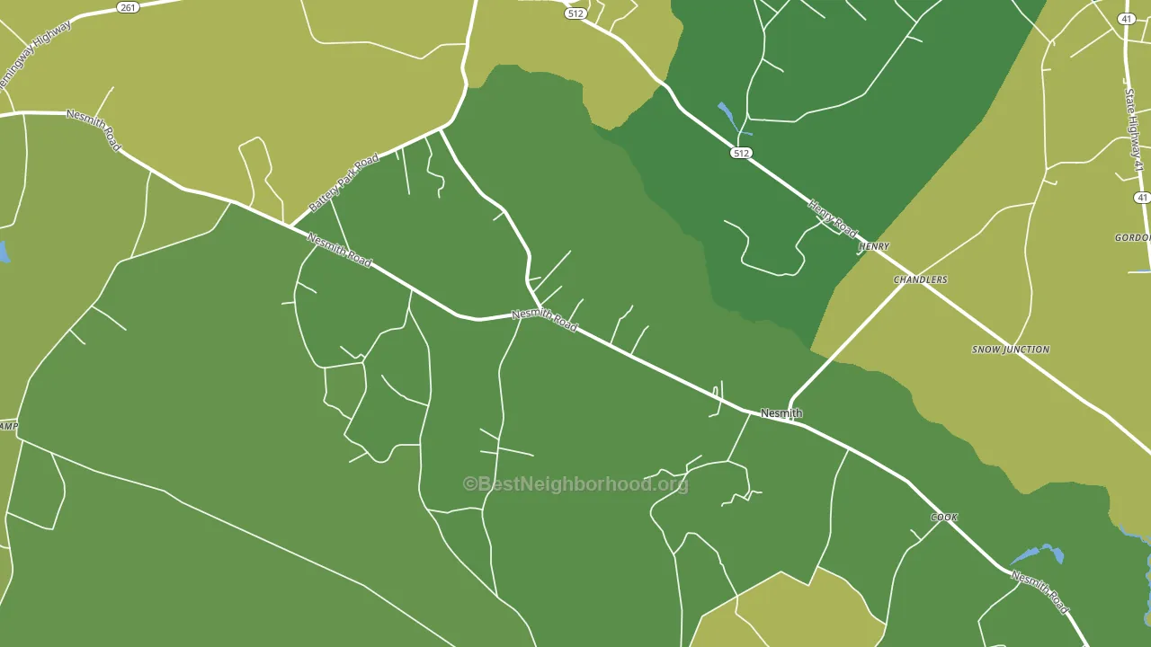 29580, SC block-group voter-turnout map