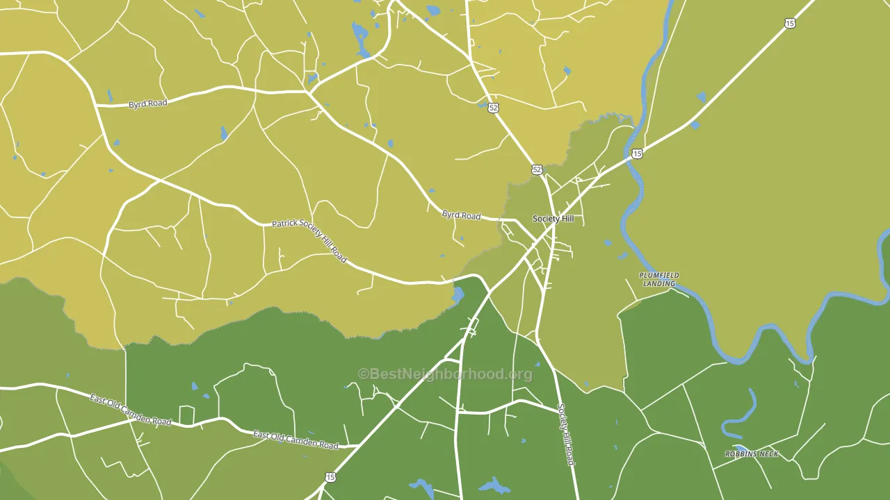 29593, SC block-group voter-turnout map