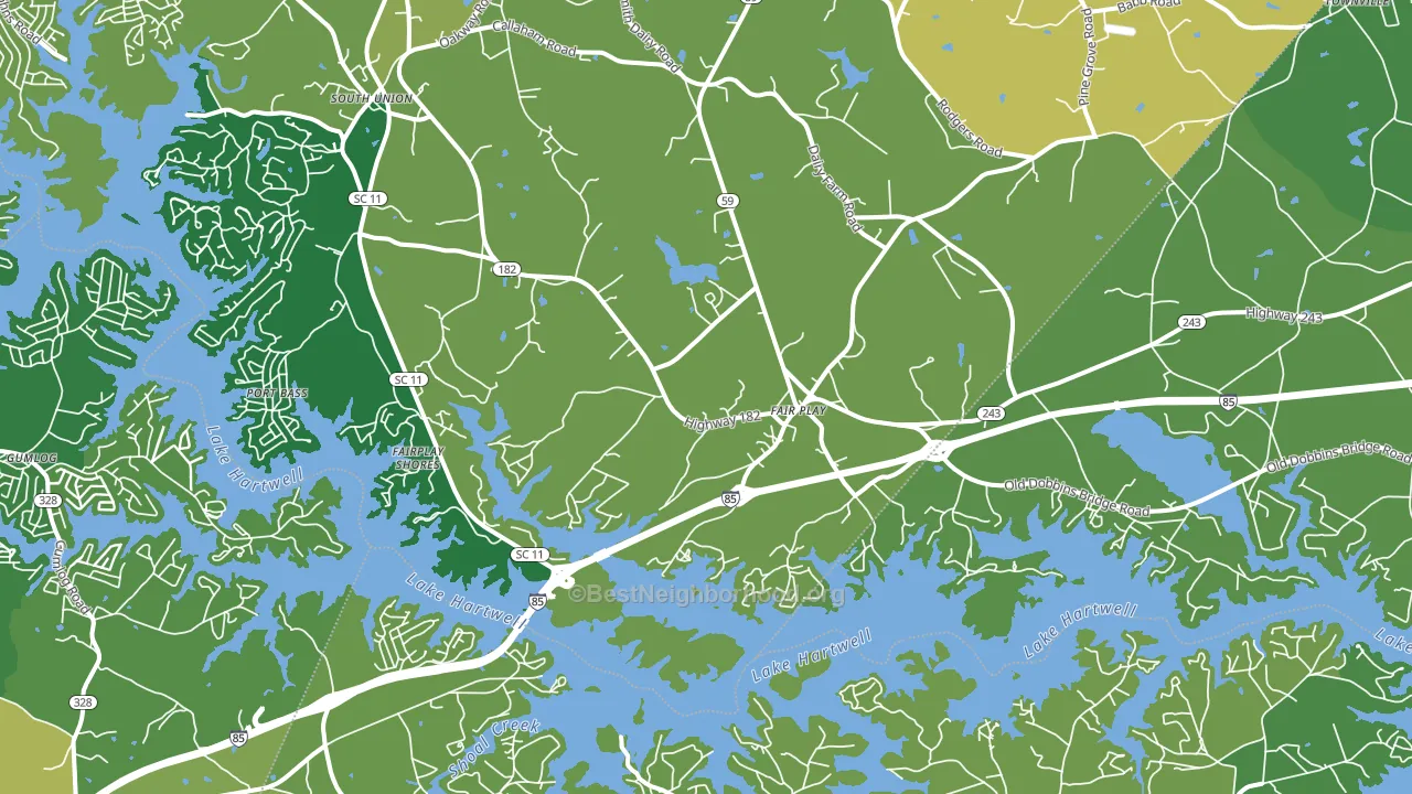 29643, SC block-group voter-turnout map