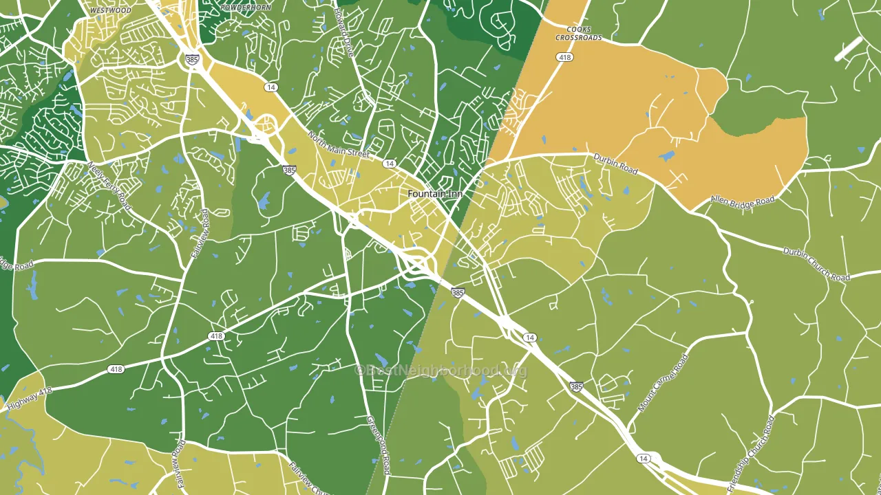 29644, SC block-group voter-turnout map