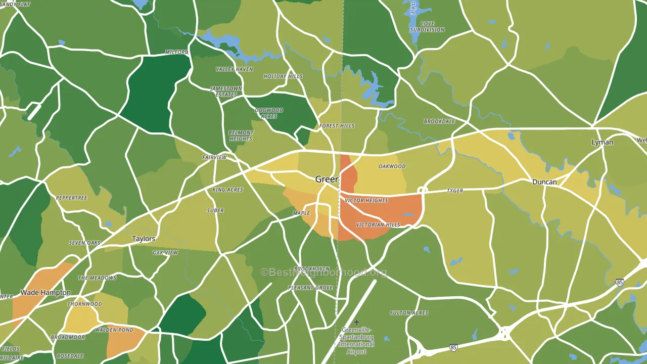 29651, SC block-group voter-turnout map