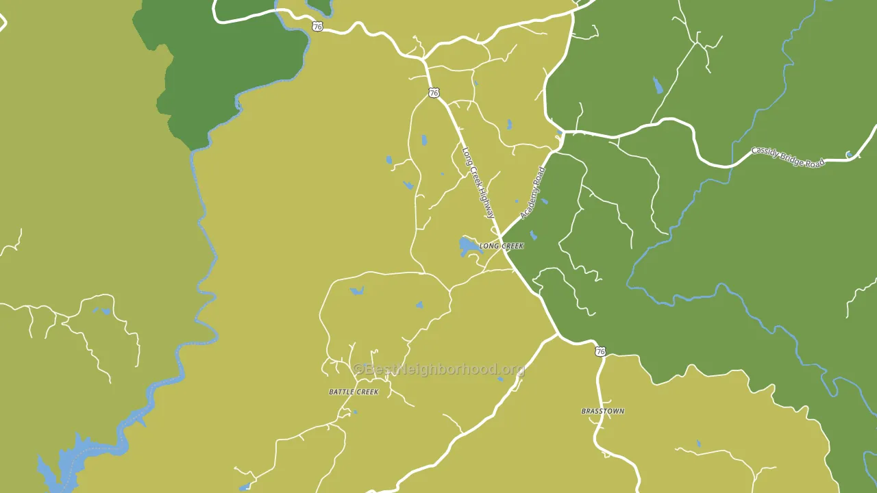 29658, SC block-group voter-turnout map
