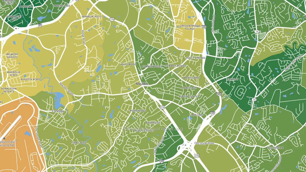 29662, SC block-group voter-turnout map