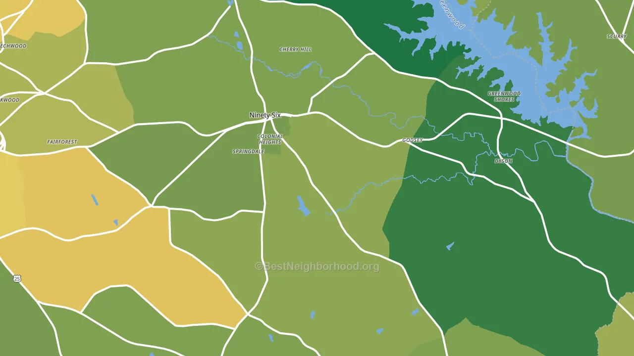 29666, SC block-group voter-turnout map