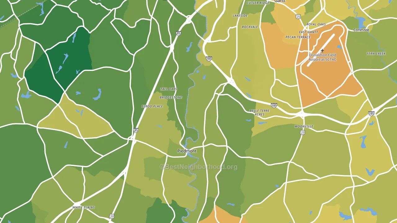 29673, SC block-group voter-turnout map