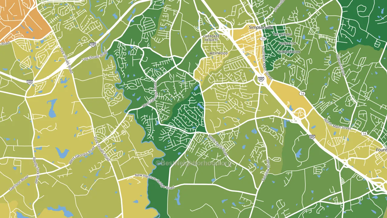 29680, SC block-group voter-turnout map