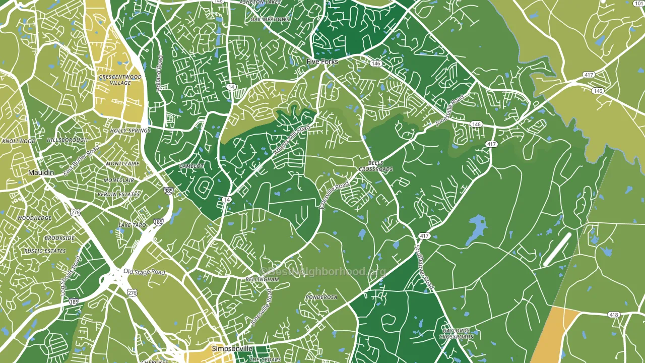 29681, SC block-group voter-turnout map