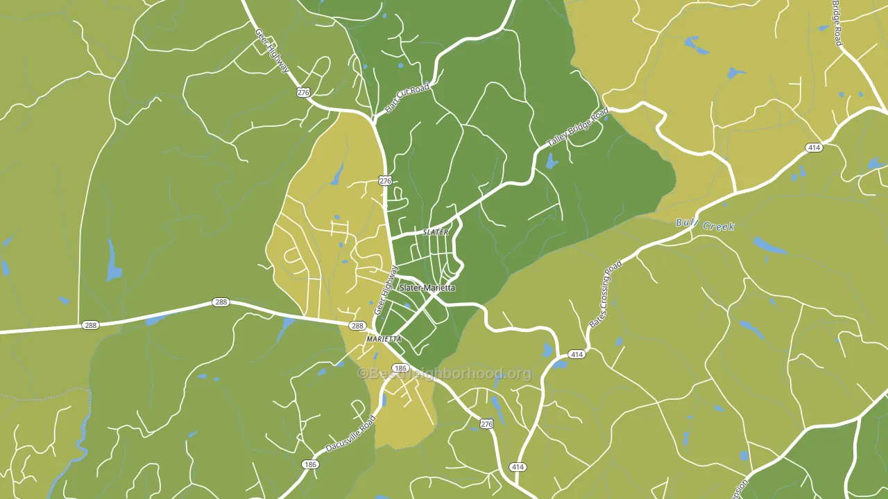29683, SC block-group voter-turnout map