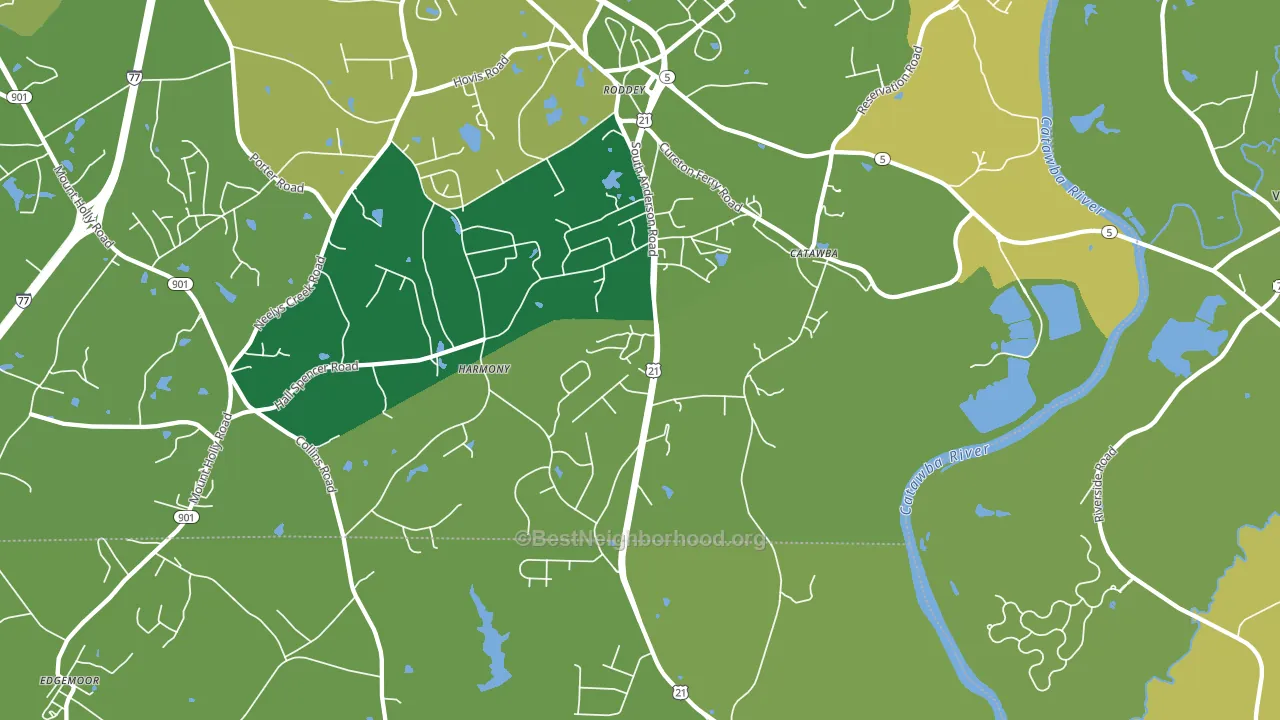 29704, SC block-group voter-turnout map
