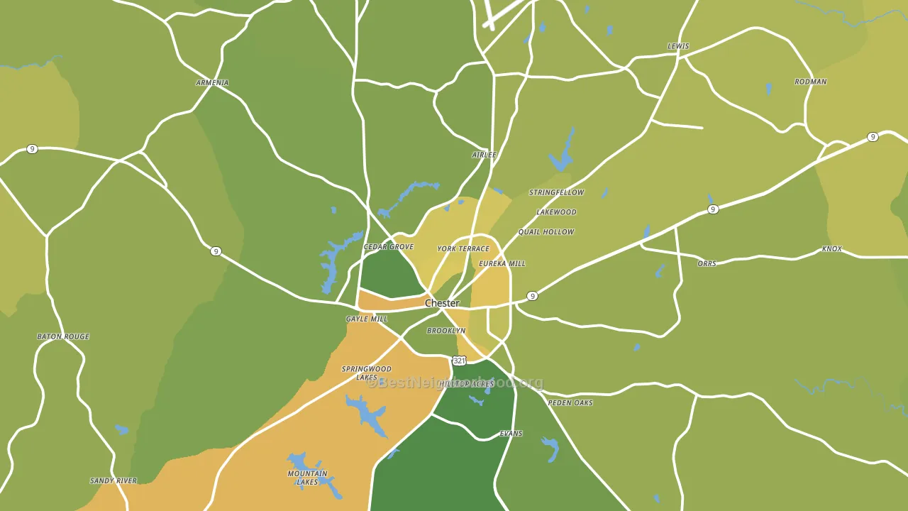 29706, SC block-group voter-turnout map
