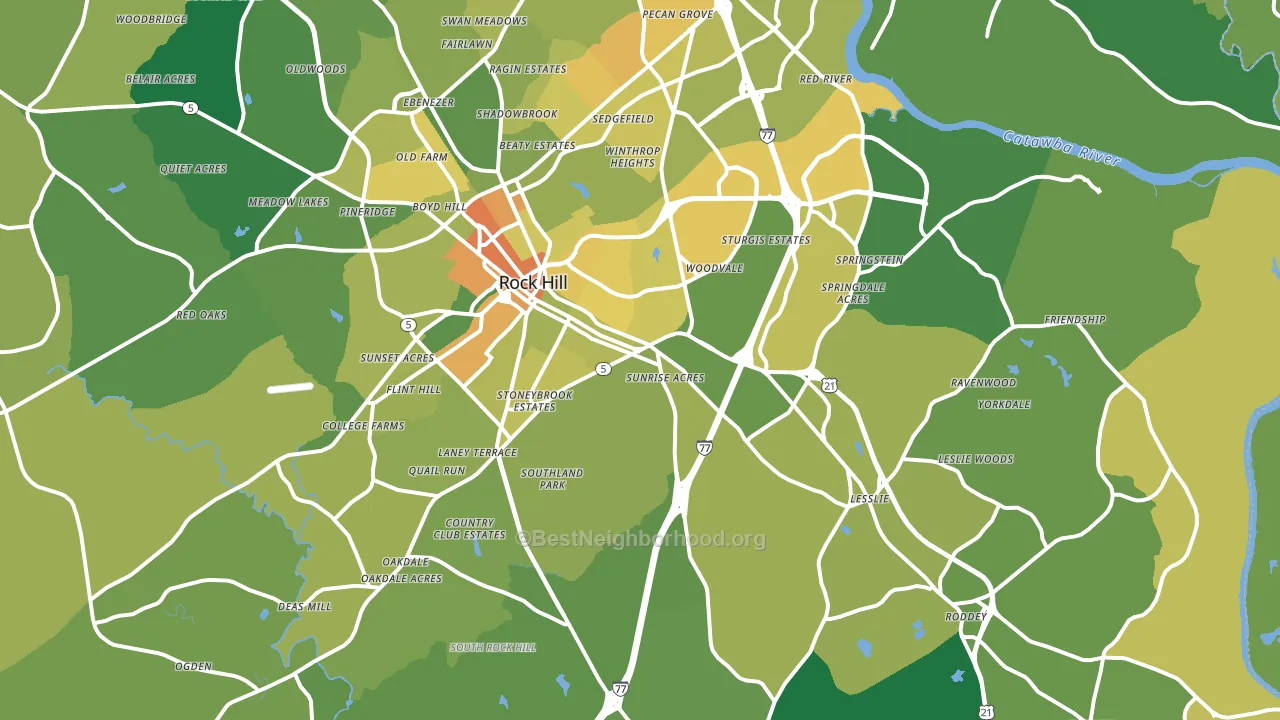 29730, SC block-group voter-turnout map