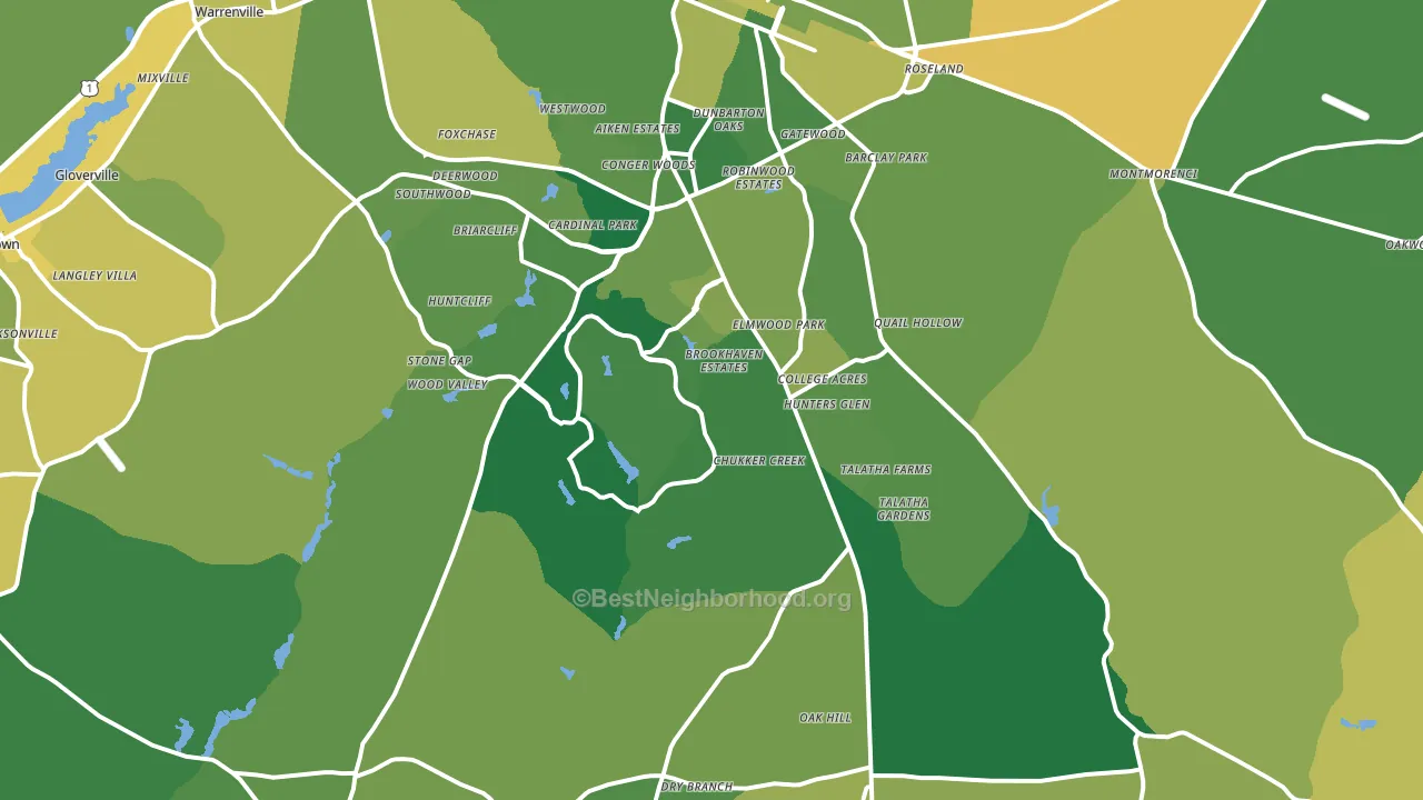 29803, SC block-group voter-turnout map