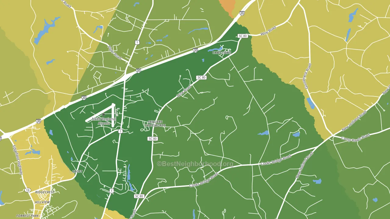 29805, SC block-group voter-turnout map