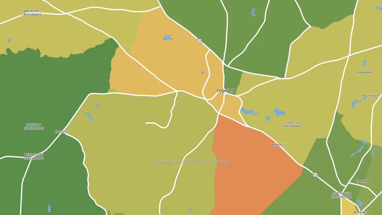 29824, SC block-group voter-turnout map