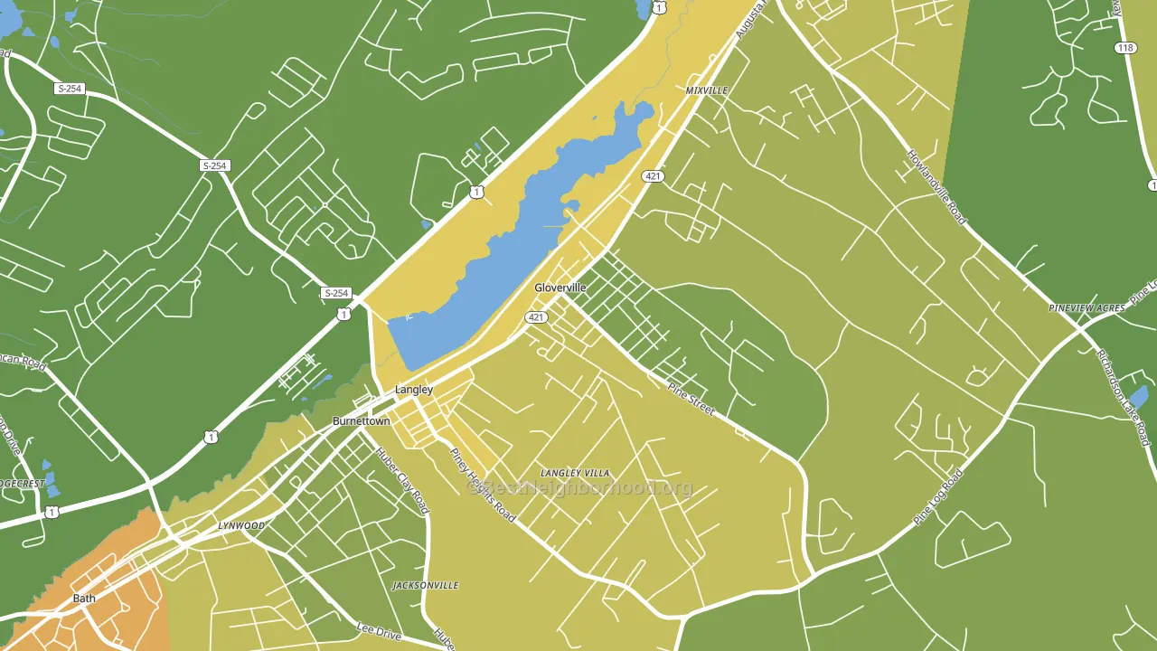 29828, SC block-group voter-turnout map