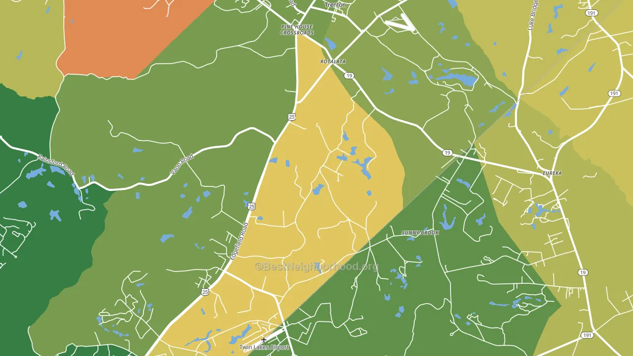 29847, SC block-group voter-turnout map