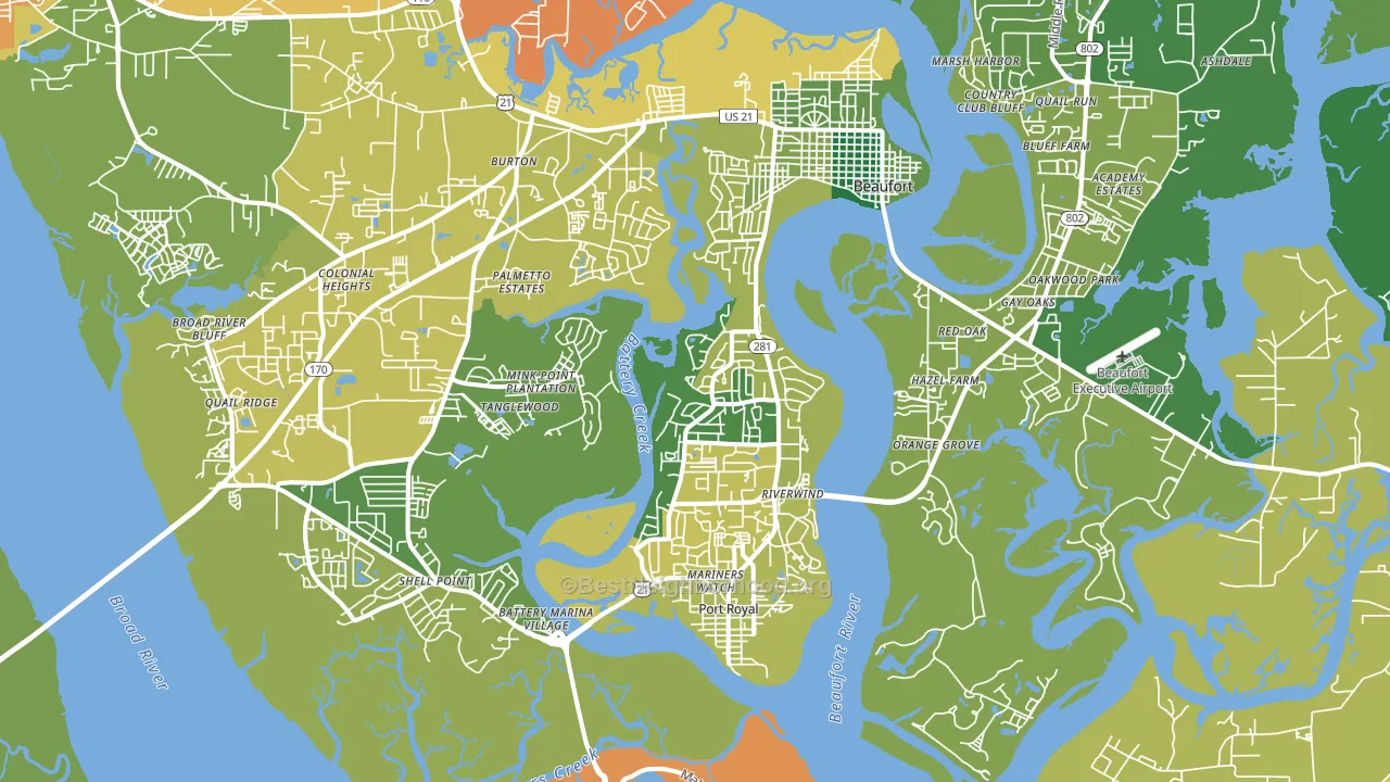29902, SC block-group voter-turnout map