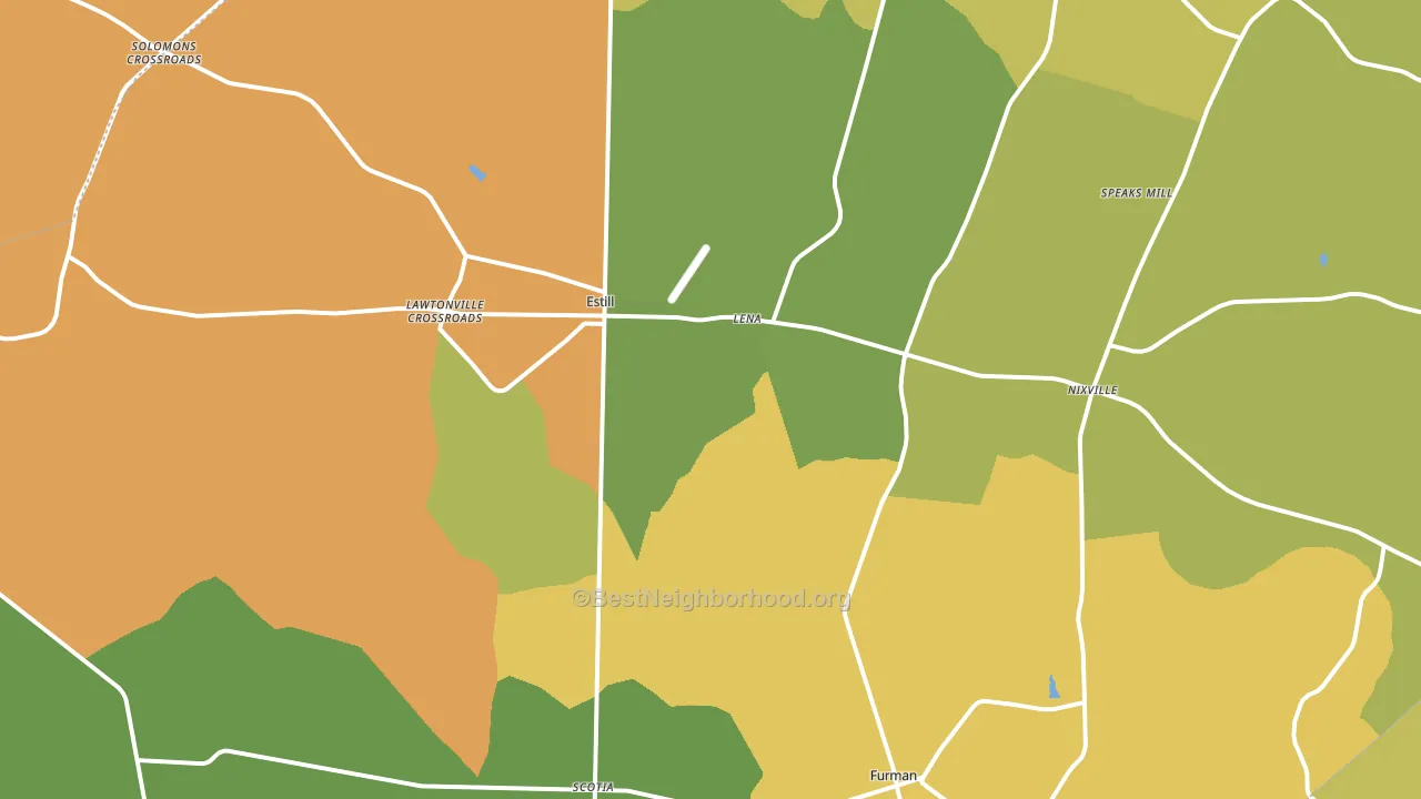 29918, SC block-group voter-turnout map