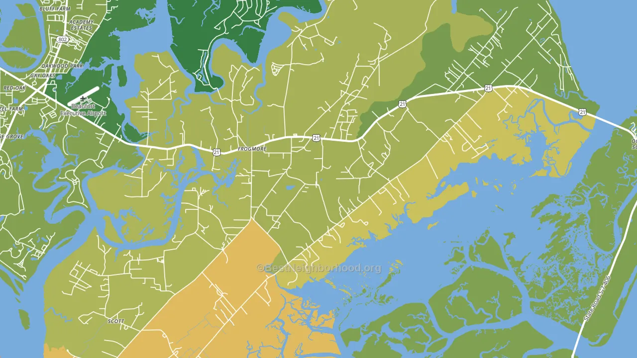29920, SC block-group voter-turnout map